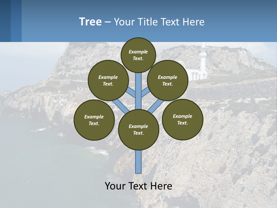 Lighthouse By The Sea PowerPoint Template
