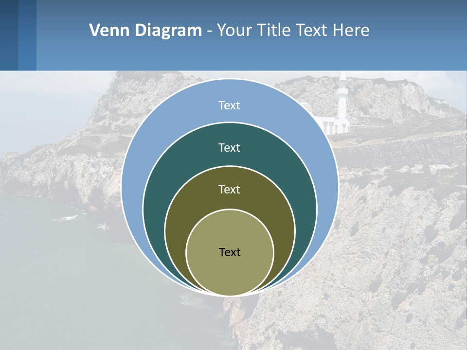 Lighthouse By The Sea PowerPoint Template