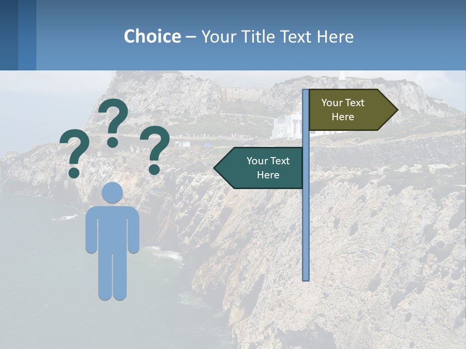 Lighthouse By The Sea PowerPoint Template