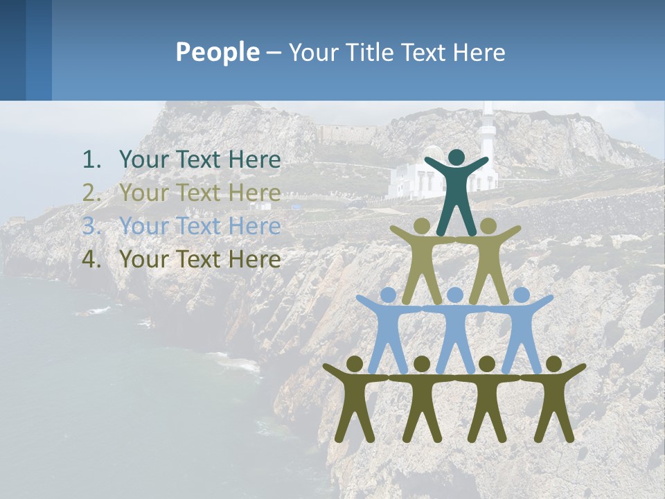 Lighthouse By The Sea PowerPoint Template