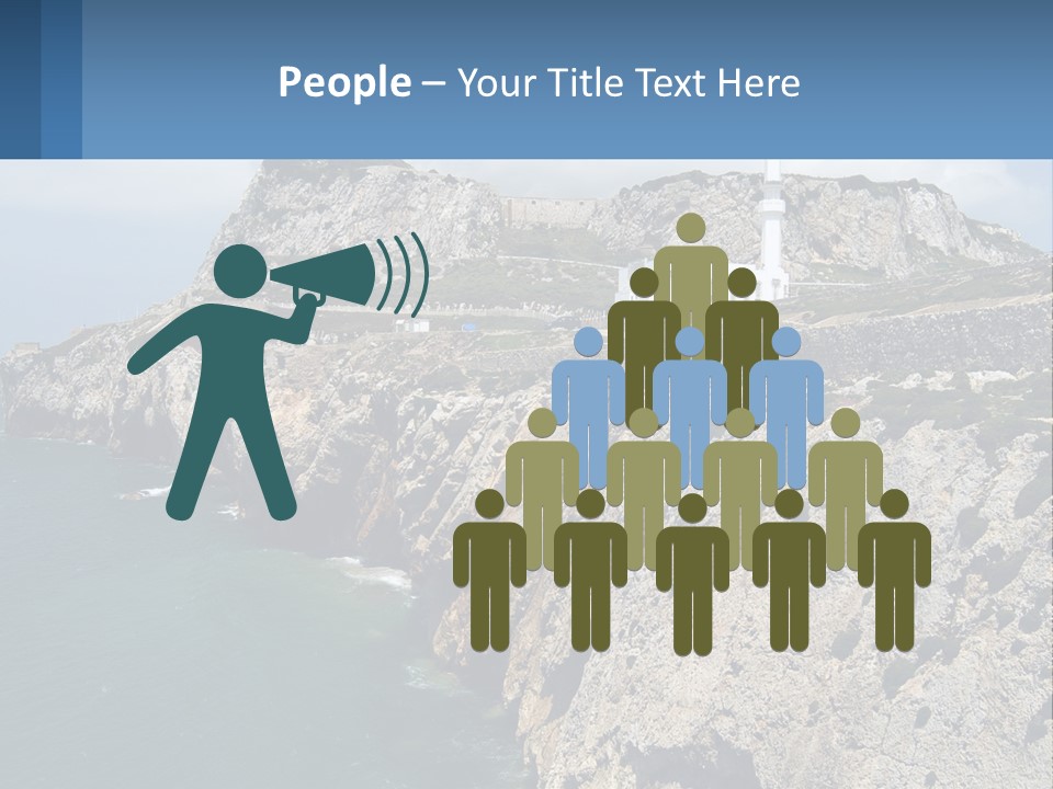 Lighthouse By The Sea PowerPoint Template