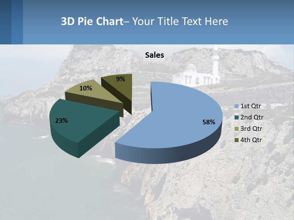 Lighthouse By The Sea PowerPoint Template