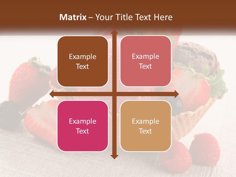 Strawberry Ice Cream PowerPoint Template