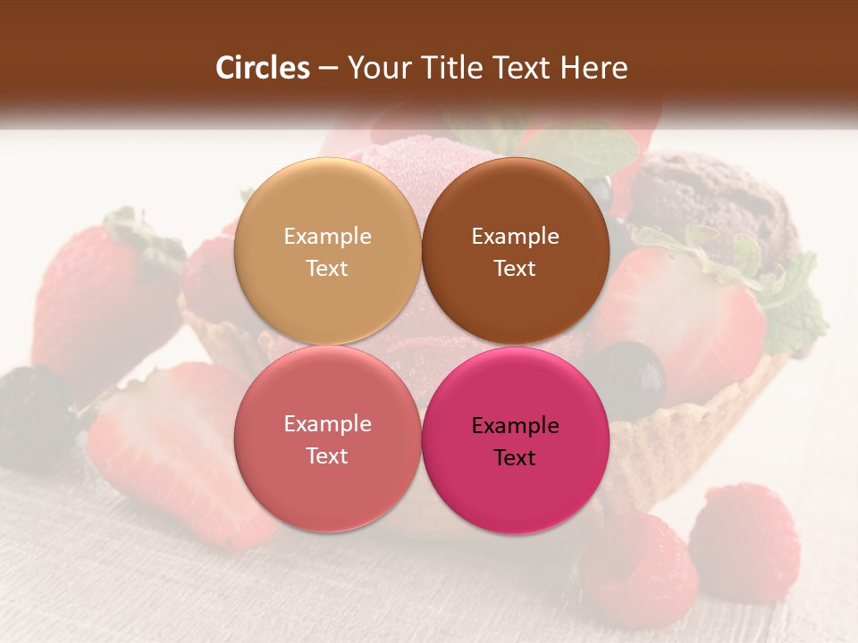 Strawberry Ice Cream PowerPoint Template