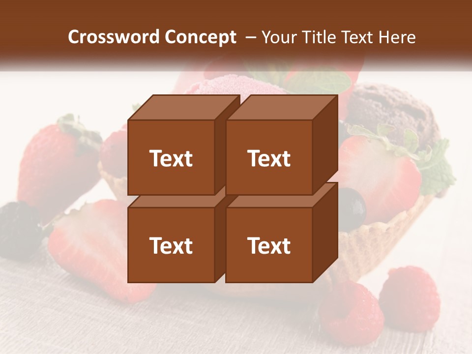 Strawberry Ice Cream PowerPoint Template