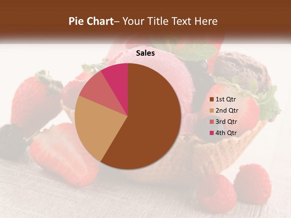 Strawberry Ice Cream PowerPoint Template
