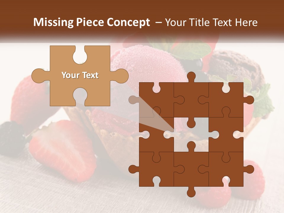 Strawberry Ice Cream PowerPoint Template