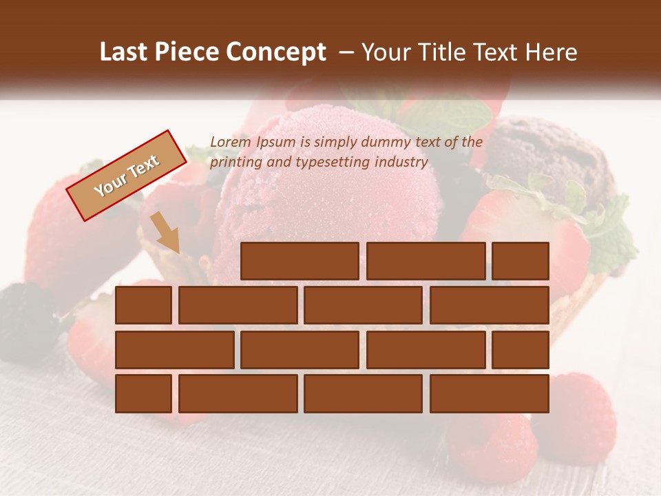 Strawberry Ice Cream PowerPoint Template