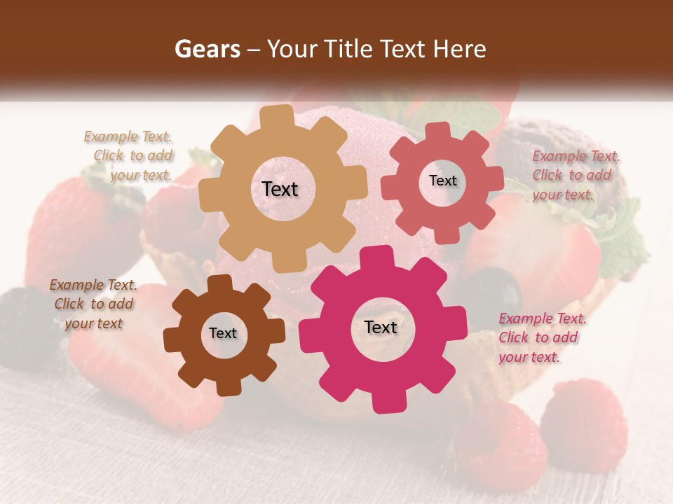 Strawberry Ice Cream PowerPoint Template