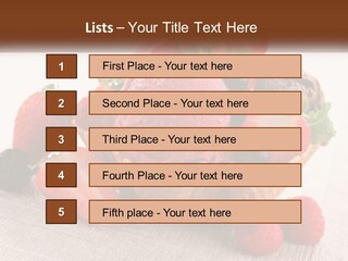 Strawberry Ice Cream PowerPoint Template