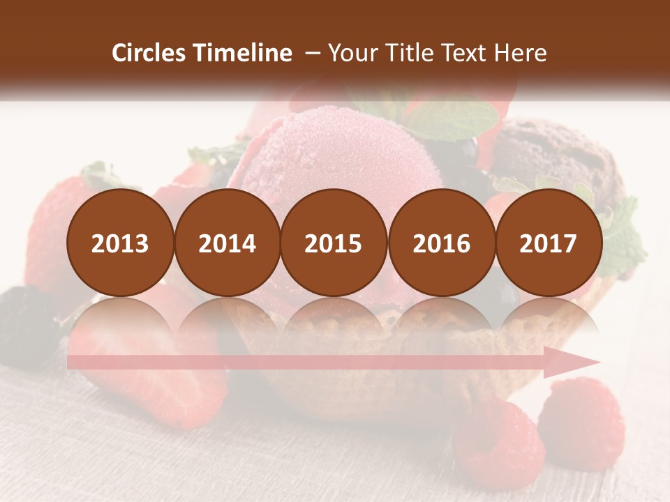 Strawberry Ice Cream PowerPoint Template