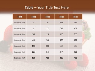 Strawberry Ice Cream PowerPoint Template