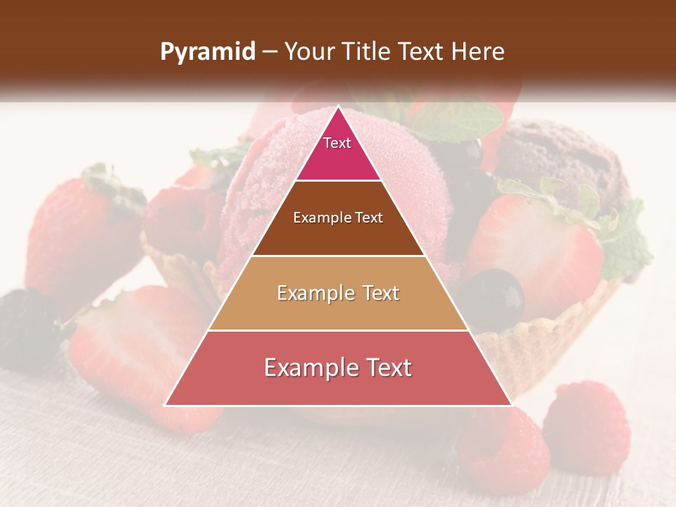 Strawberry Ice Cream PowerPoint Template