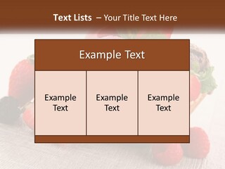 Strawberry Ice Cream PowerPoint Template