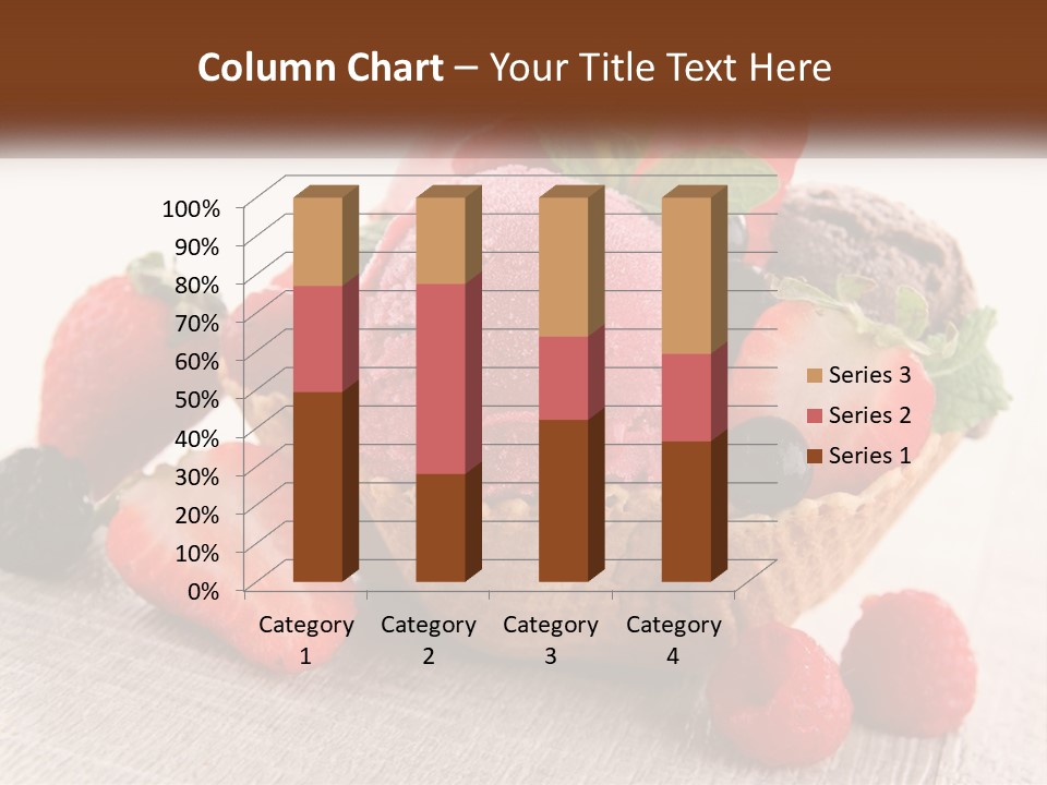 Strawberry Ice Cream PowerPoint Template