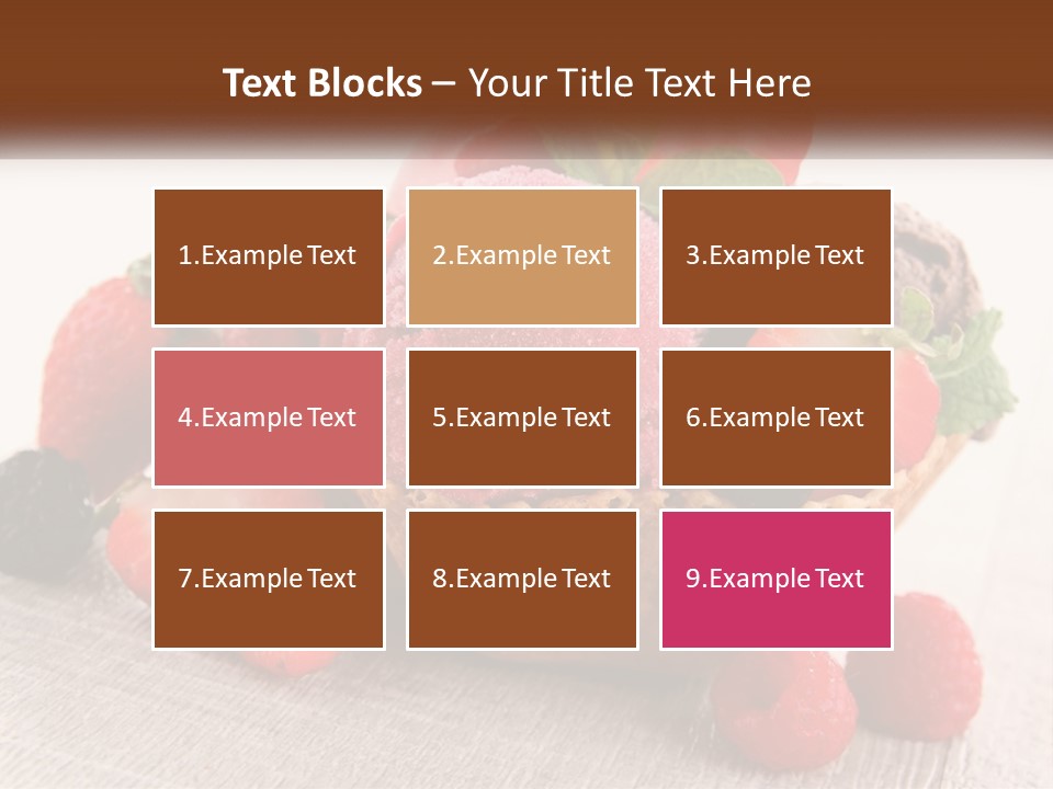 Strawberry Ice Cream PowerPoint Template