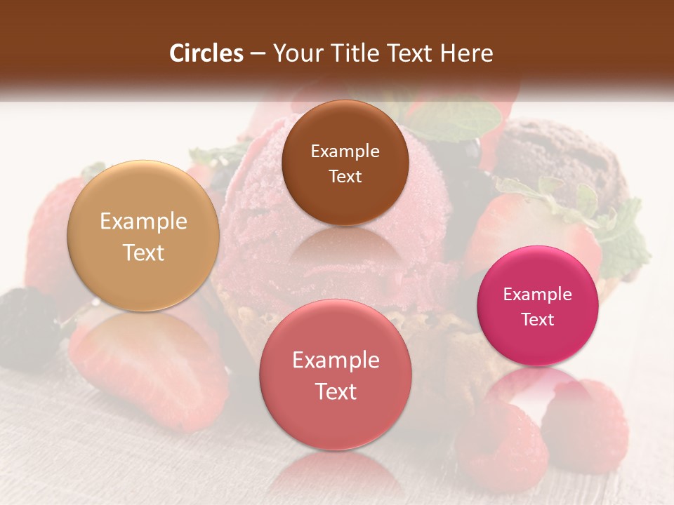 Strawberry Ice Cream PowerPoint Template