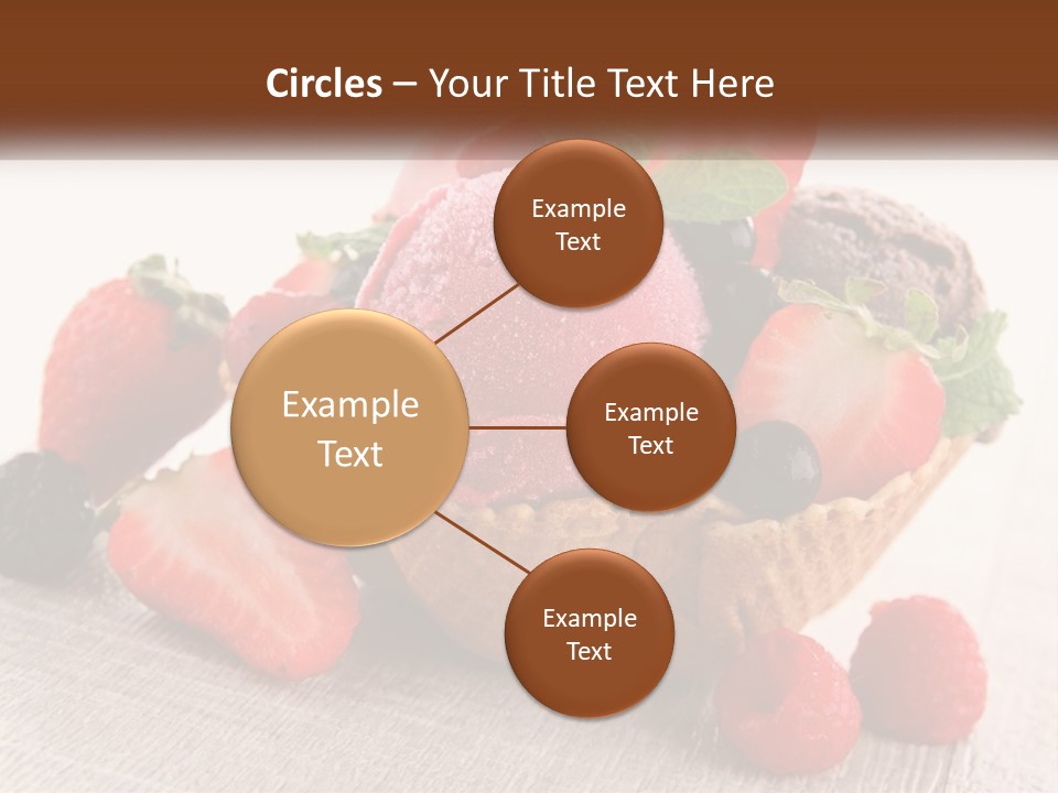 Strawberry Ice Cream PowerPoint Template