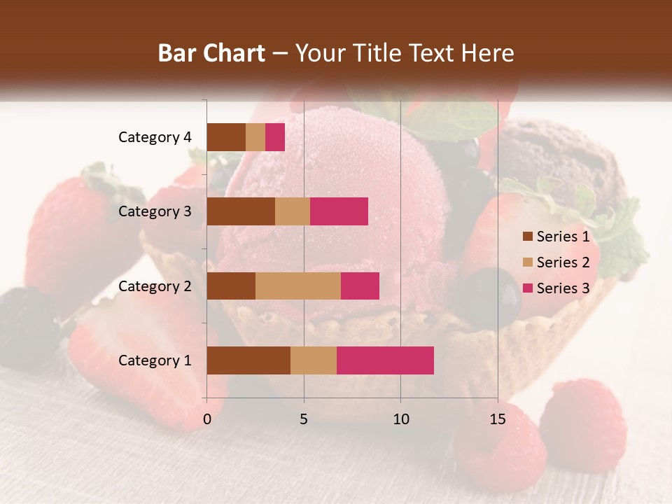 Strawberry Ice Cream PowerPoint Template