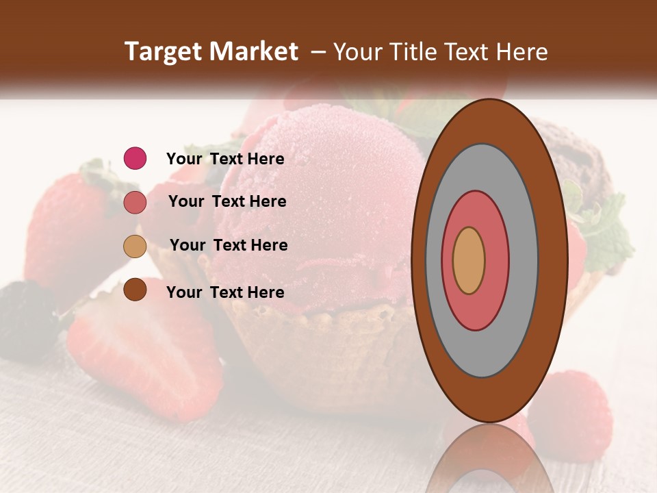 Strawberry Ice Cream PowerPoint Template