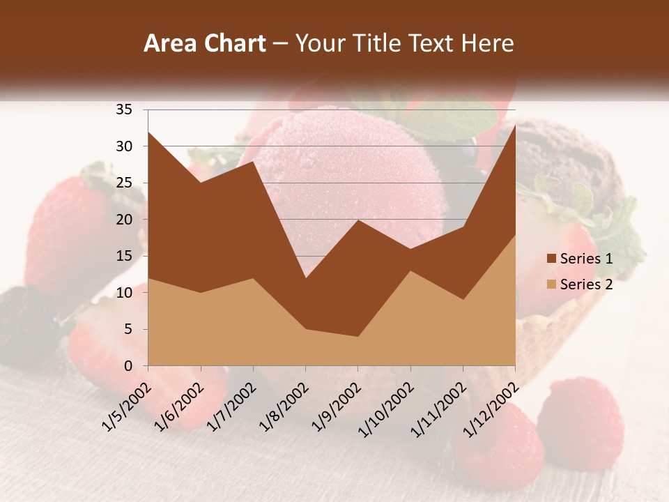 Strawberry Ice Cream PowerPoint Template
