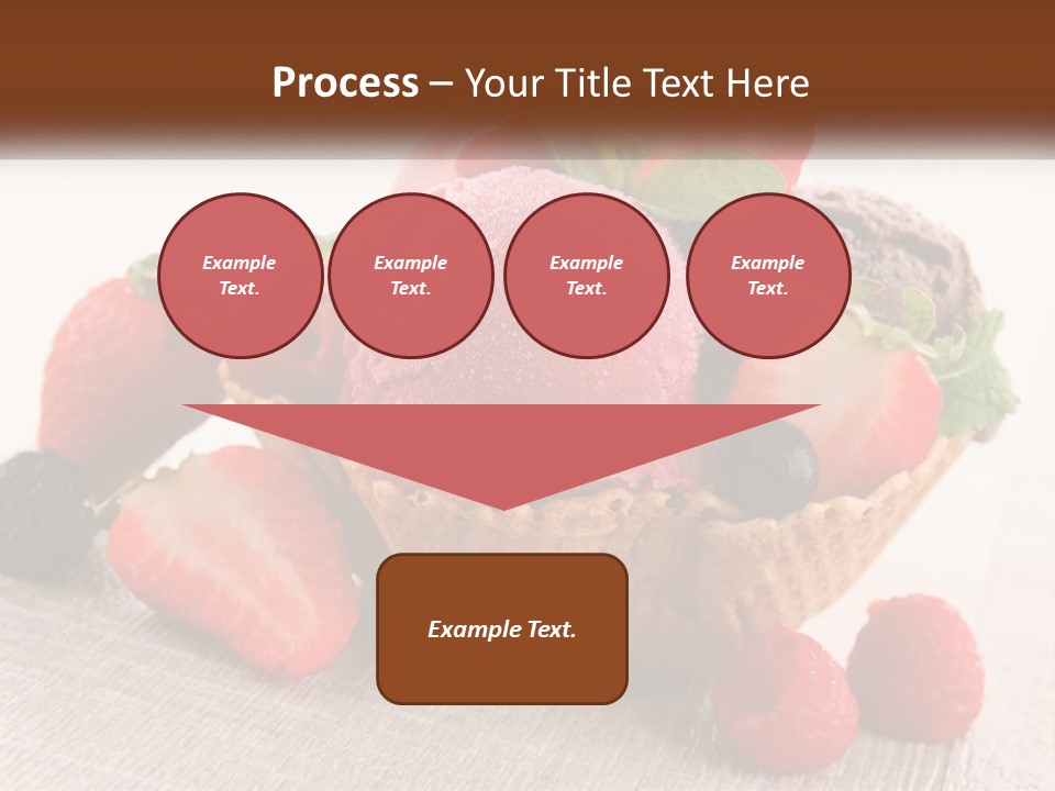 Strawberry Ice Cream PowerPoint Template