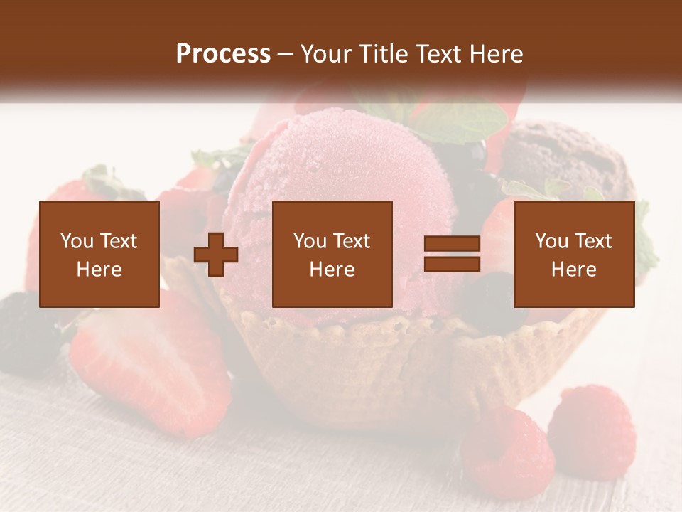 Strawberry Ice Cream PowerPoint Template