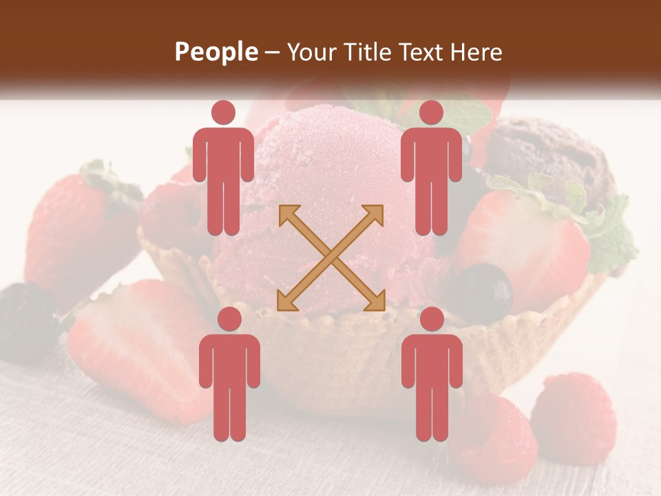 Strawberry Ice Cream PowerPoint Template