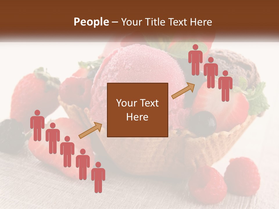 Strawberry Ice Cream PowerPoint Template