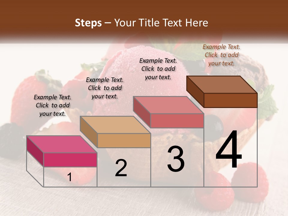 Strawberry Ice Cream PowerPoint Template