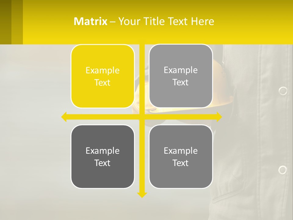 Worker With Helmet PowerPoint Template