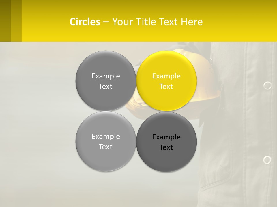 Worker With Helmet PowerPoint Template