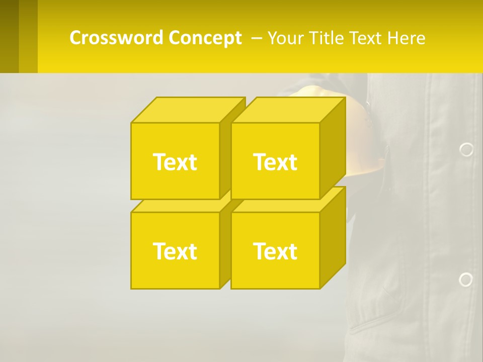 Worker With Helmet PowerPoint Template