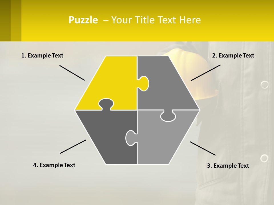 Worker With Helmet PowerPoint Template