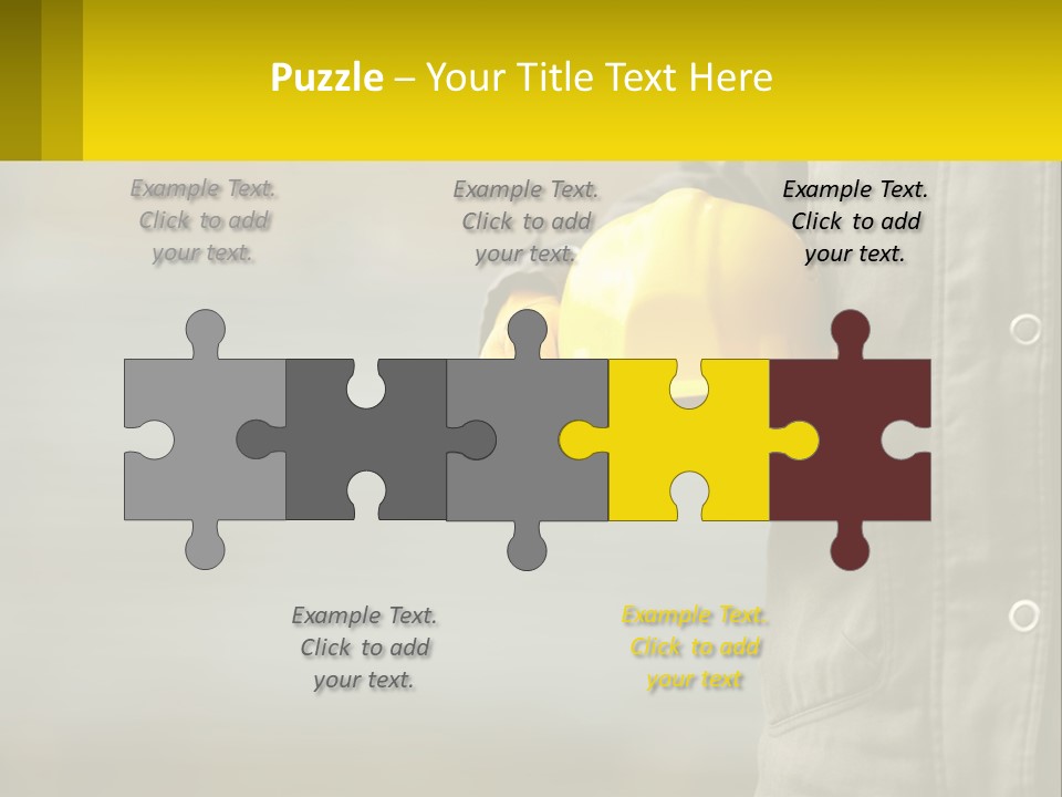 Worker With Helmet PowerPoint Template