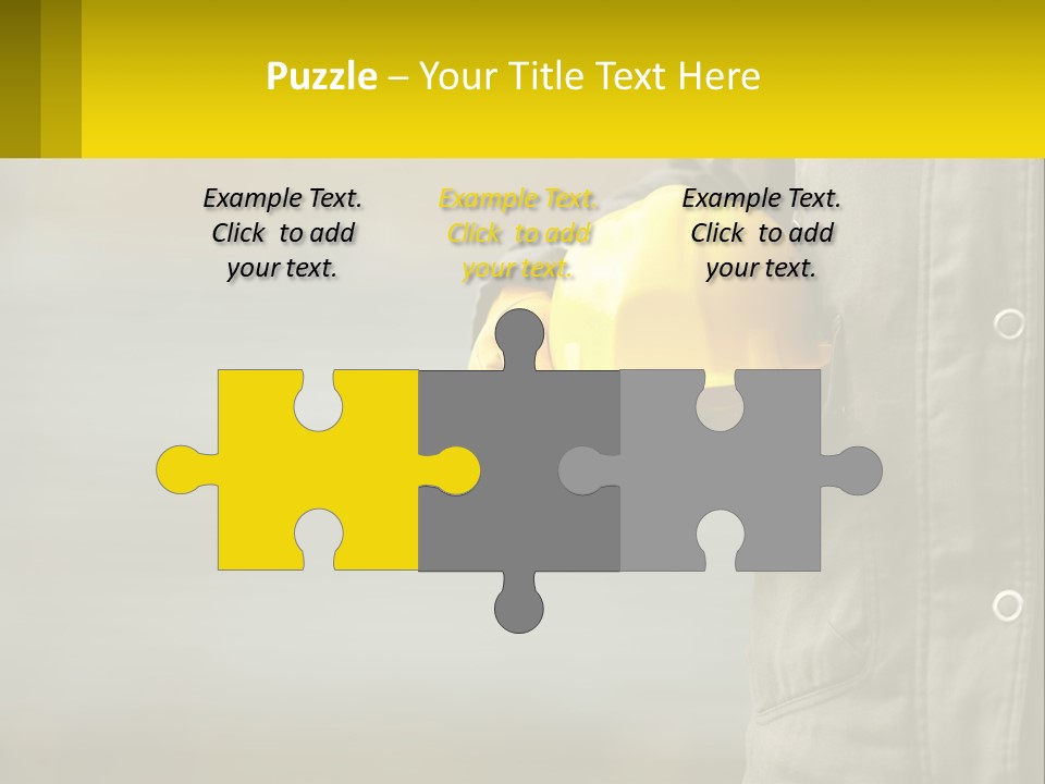 Worker With Helmet PowerPoint Template