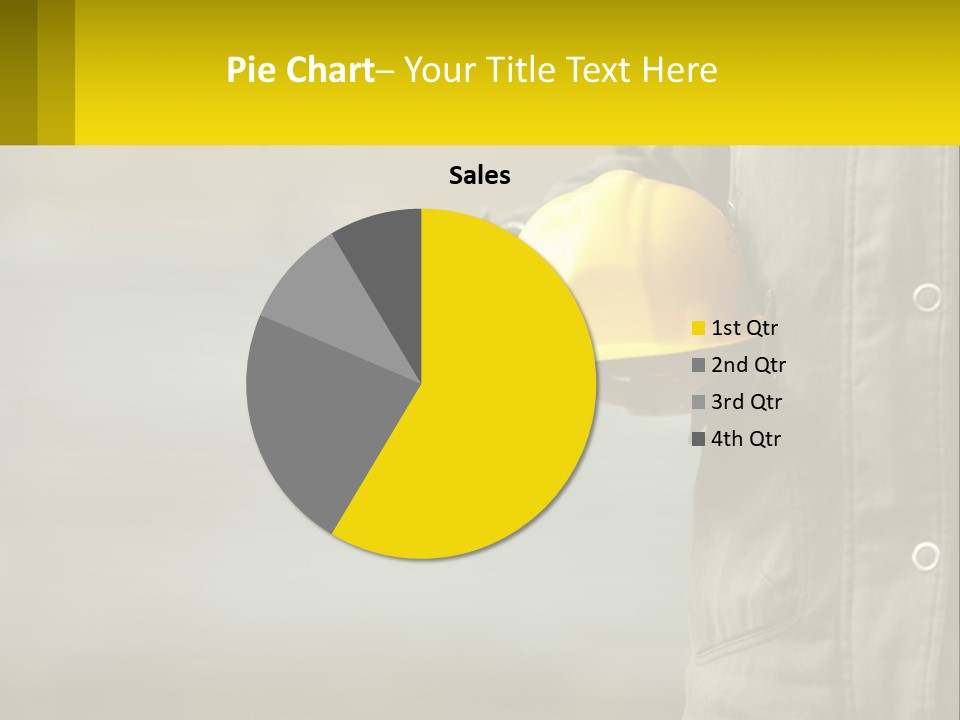 Worker With Helmet PowerPoint Template