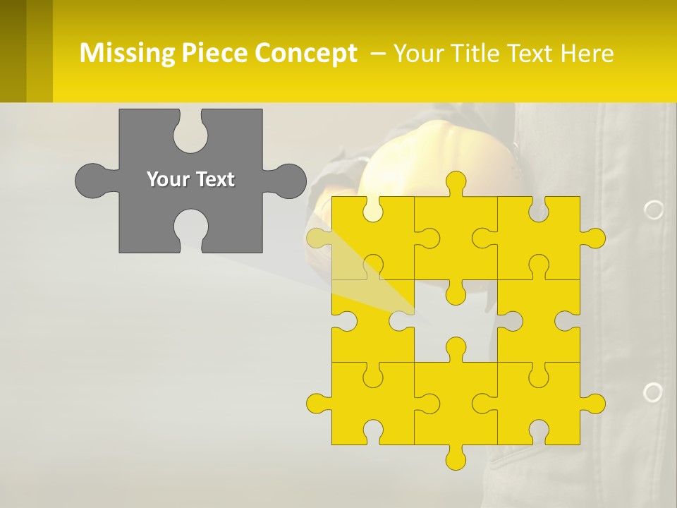 Worker With Helmet PowerPoint Template