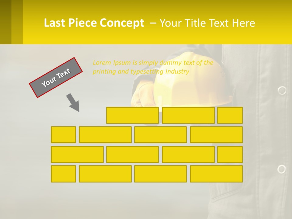 Worker With Helmet PowerPoint Template
