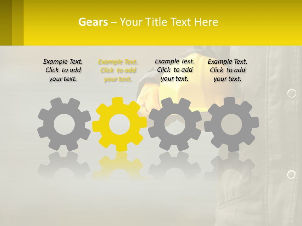 Worker With Helmet PowerPoint Template