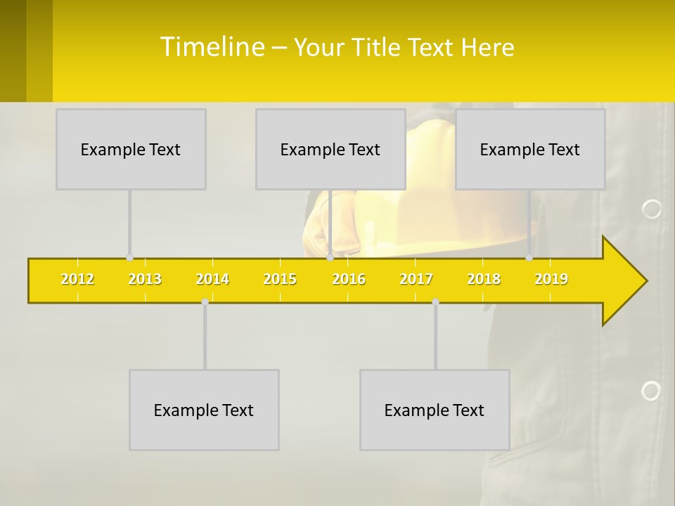 Worker With Helmet PowerPoint Template