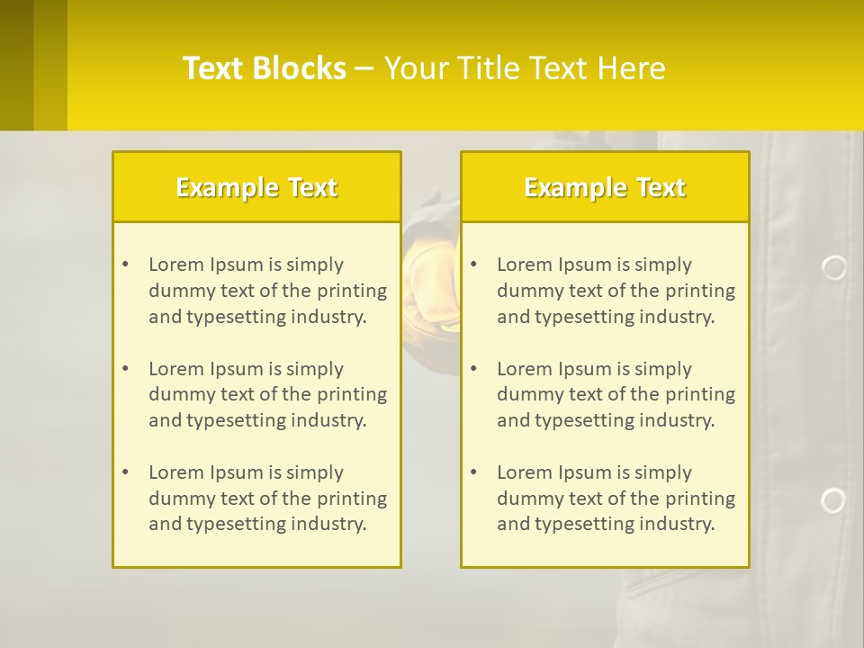 Worker With Helmet PowerPoint Template