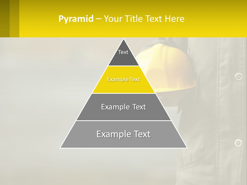 Worker With Helmet PowerPoint Template