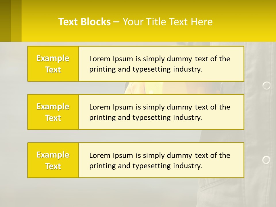 Worker With Helmet PowerPoint Template