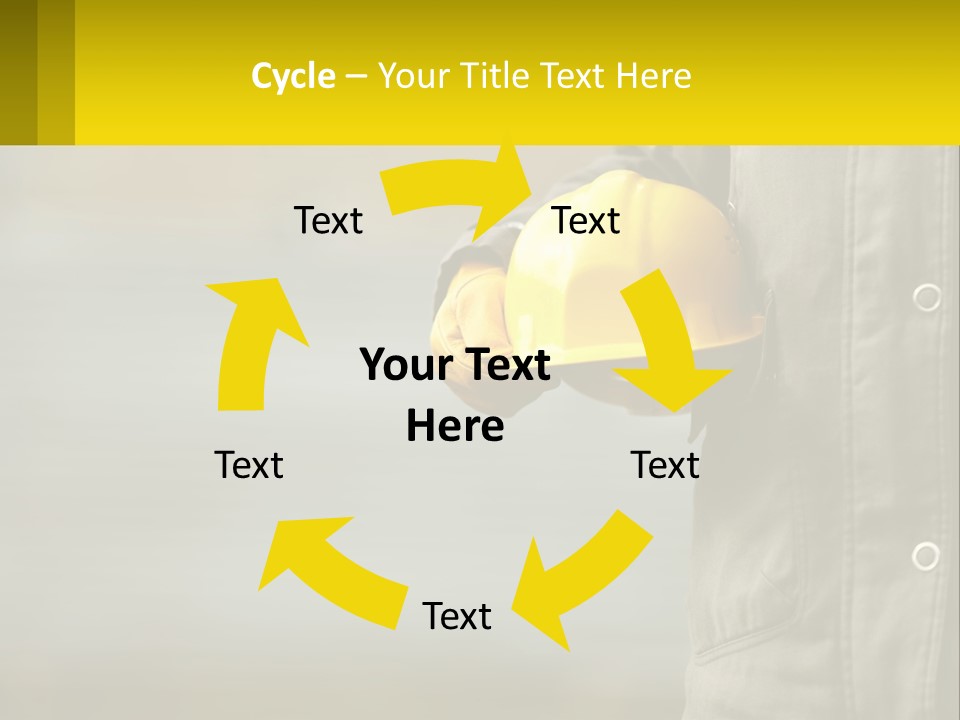 Worker With Helmet PowerPoint Template