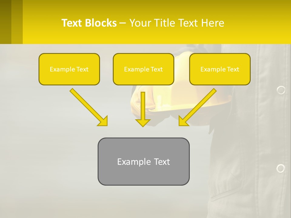 Worker With Helmet PowerPoint Template