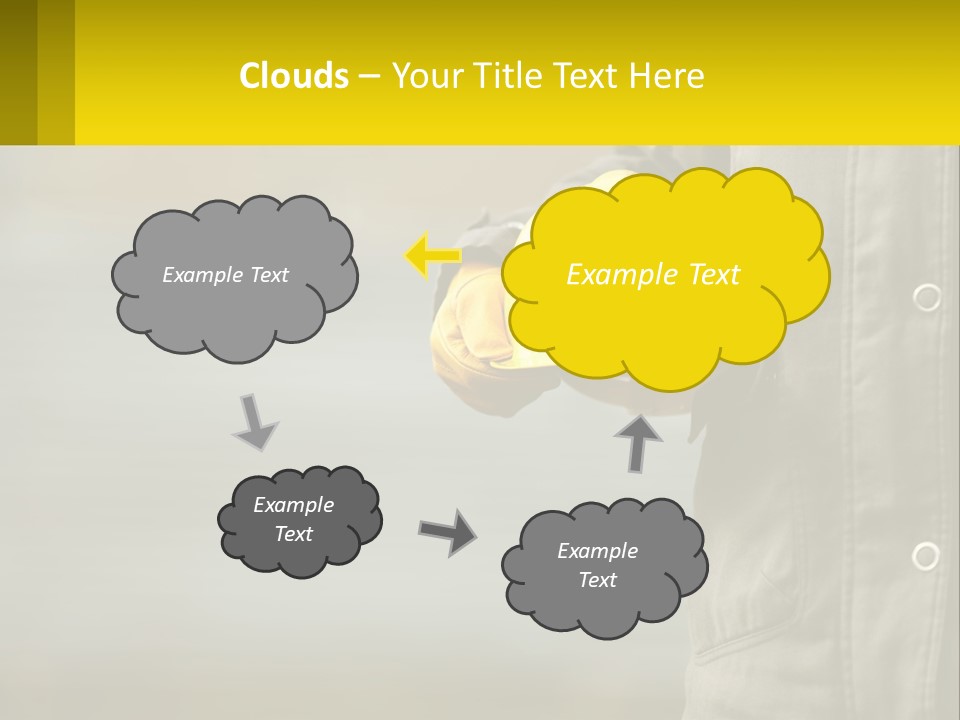 Worker With Helmet PowerPoint Template