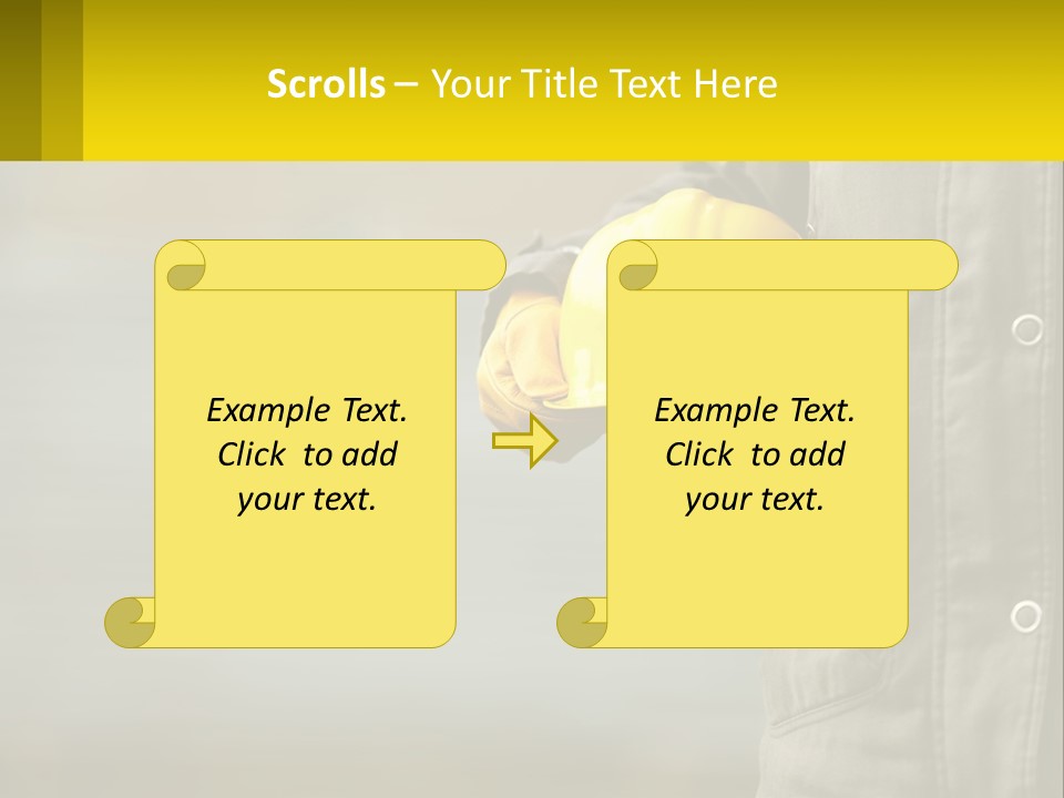 Worker With Helmet PowerPoint Template
