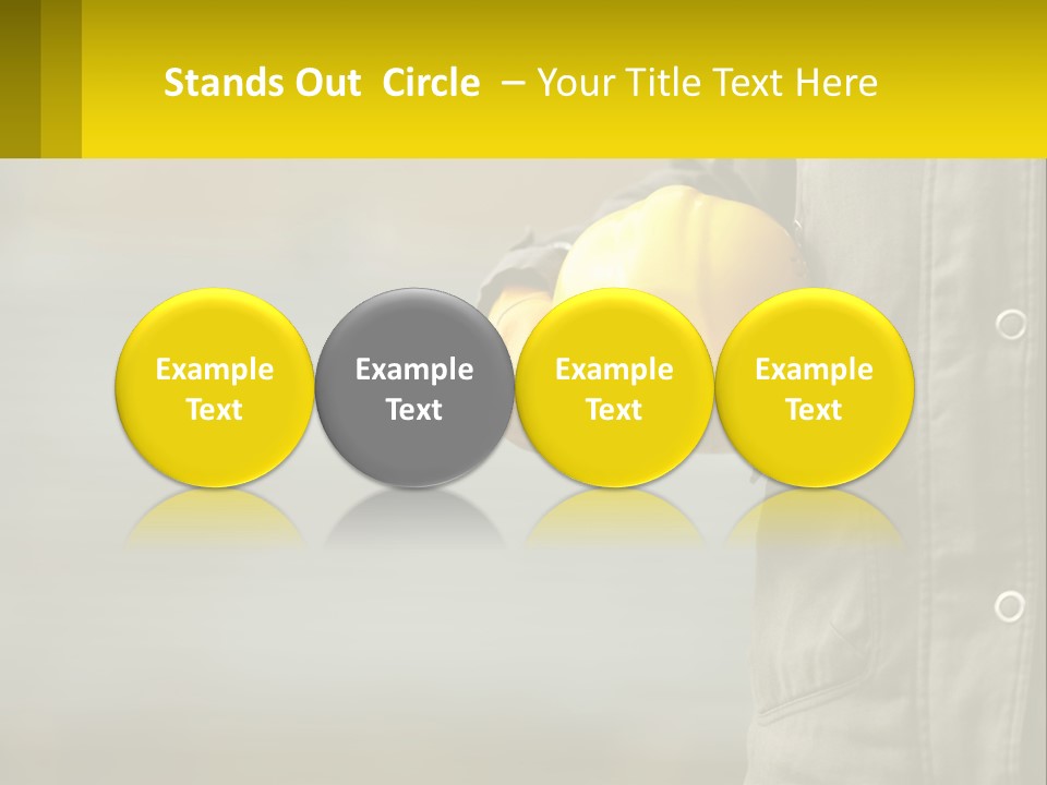 Worker With Helmet PowerPoint Template