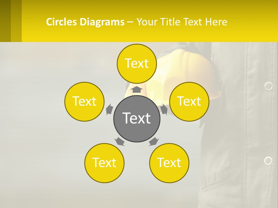 Worker With Helmet PowerPoint Template